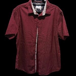 Denim & Flower Men's Print Edition Short Sleeve Button Up Shirt Size XL